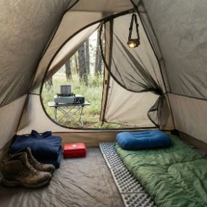 Inside a Budget Tent – Core Gear Visible