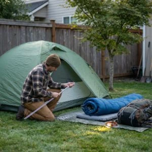 Practicing Tent Setup at Home 1-1