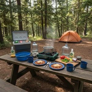 Simple Camp Kitchen Setup for First-Time Campers
