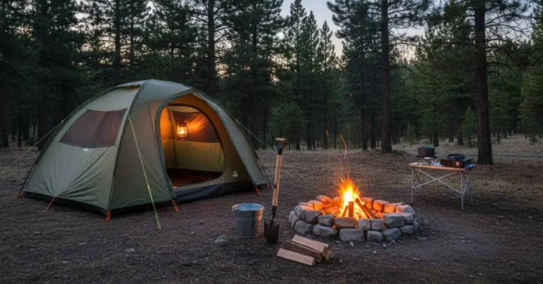 camping fire safety and tent safety