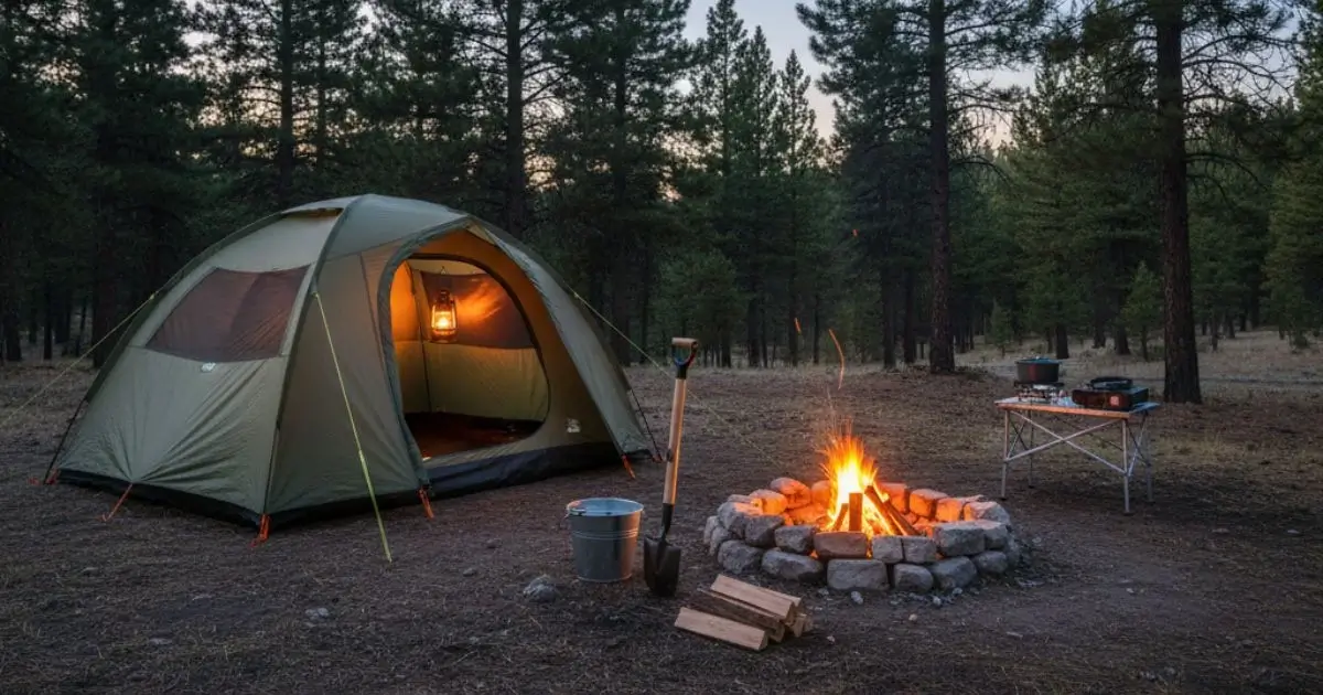 camping fire safety and tent safety