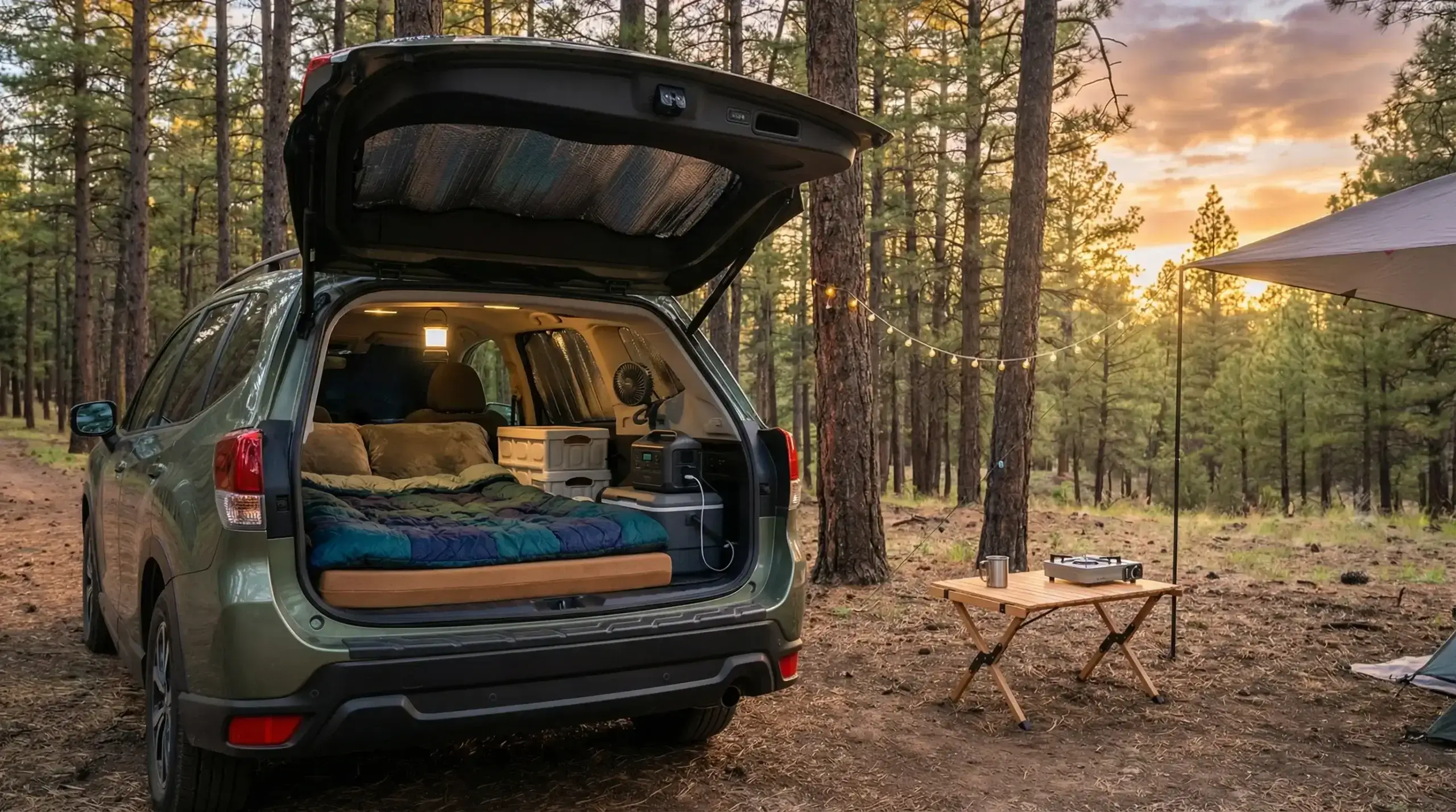 car camping setup essentials