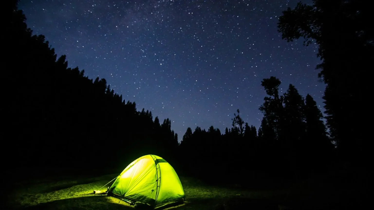 under stars
