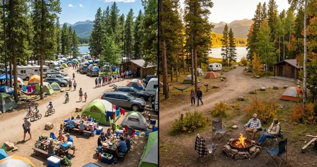 Peak summer crowds vs shoulder-season calm