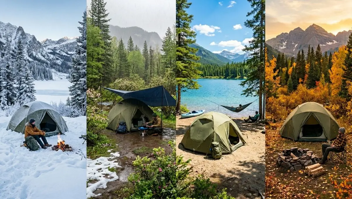 camping weather by month