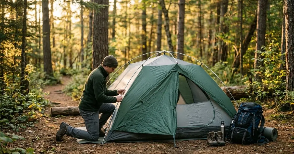 how to put up a tent alone