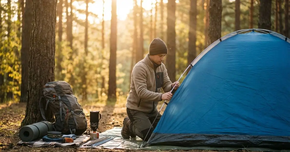 how to set up a tent step by step