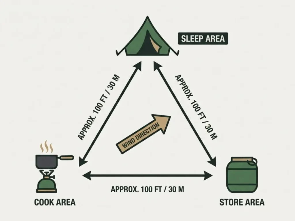 Camp triangle diagram