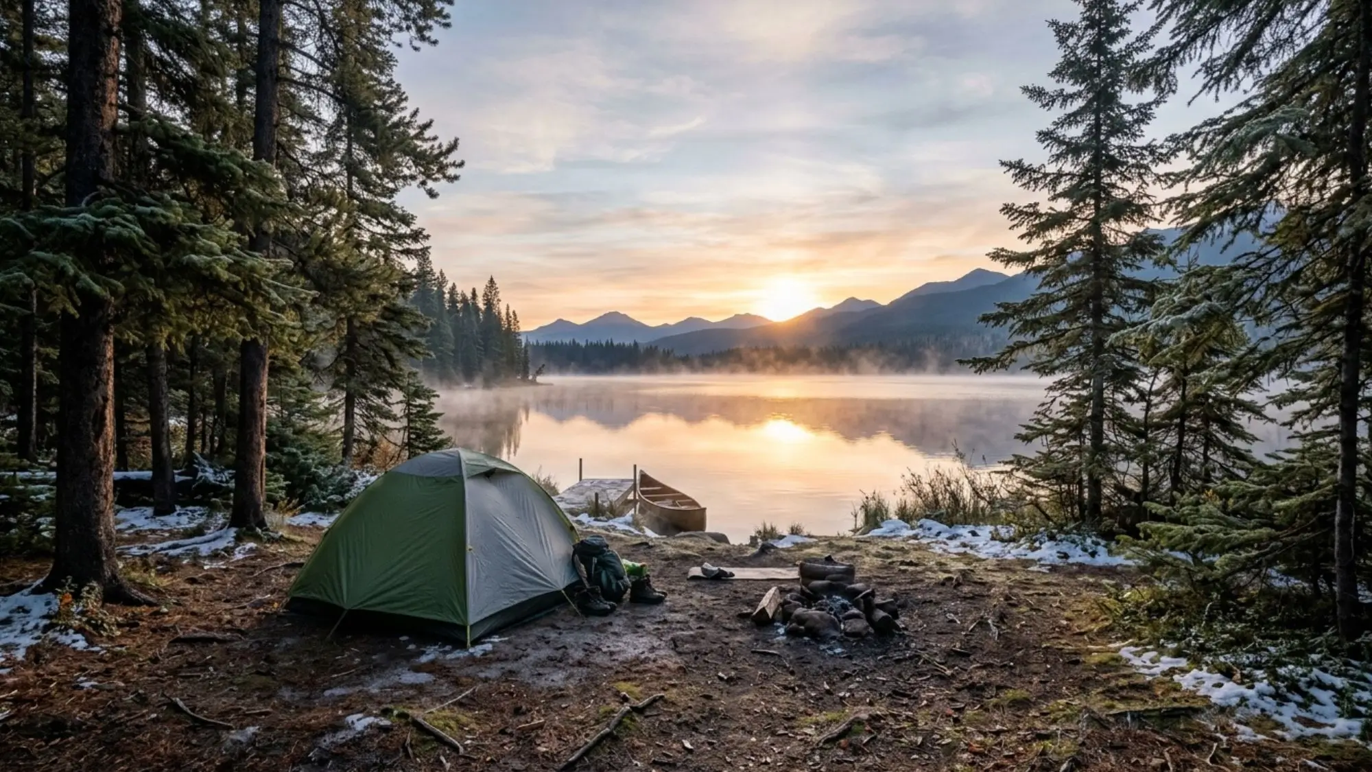 Shoulder season camping