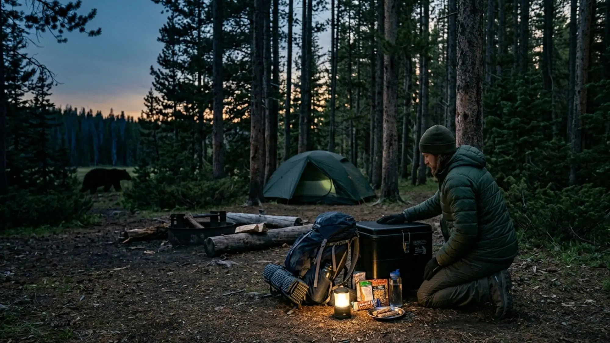 proper food storage camping bears