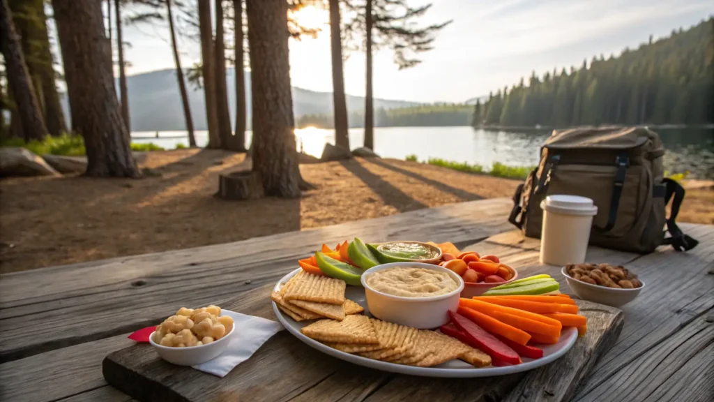 Hummus and Veggie Grazing Plate